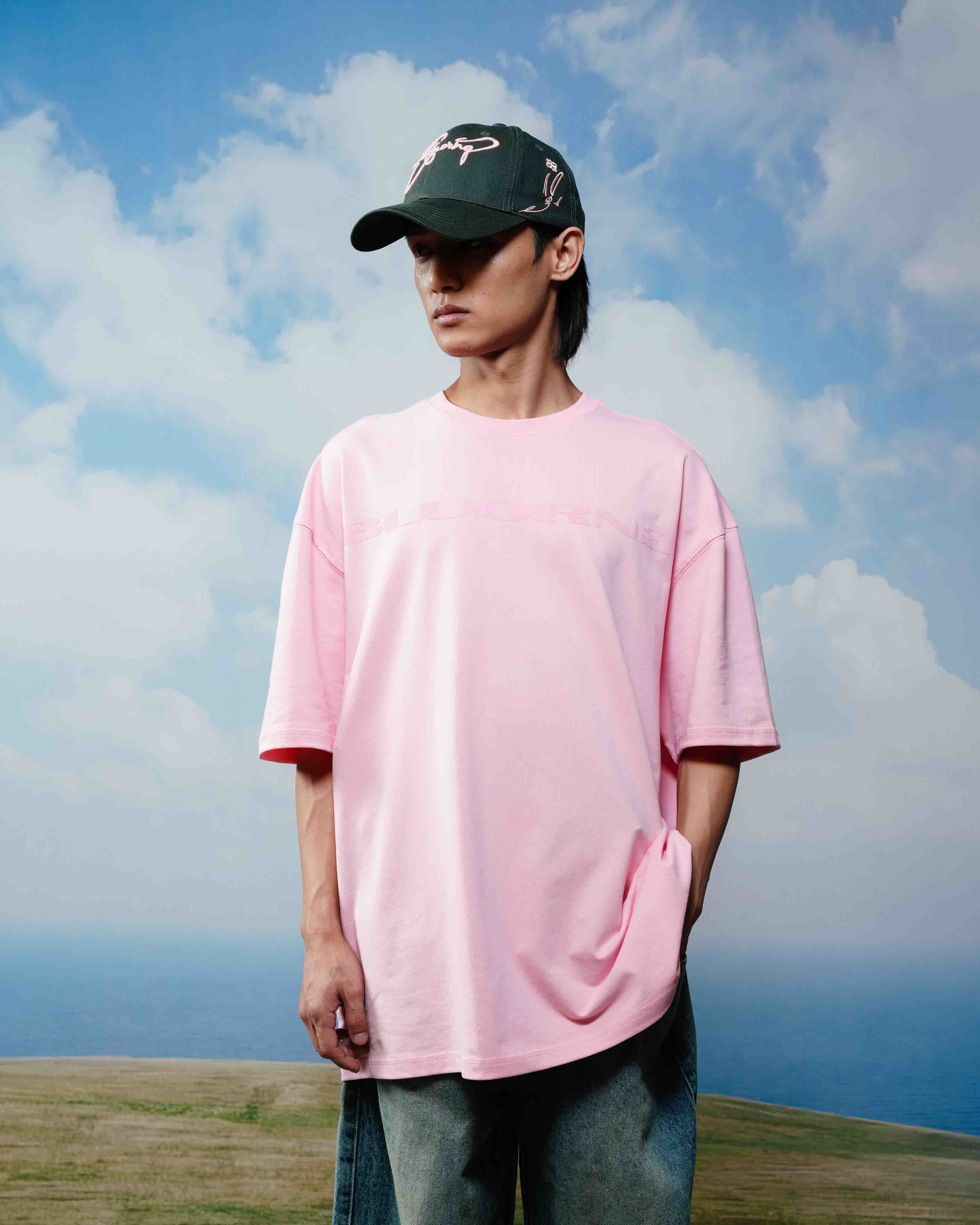 Bubblegum pink oversized t shirt